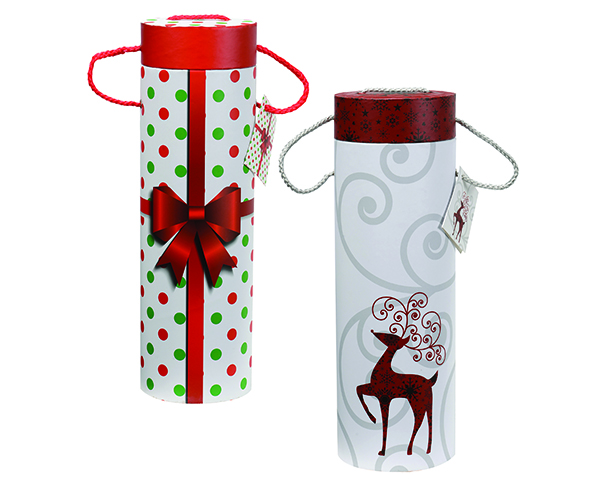 Holiday Wine Tubes  2 Assorted Designs