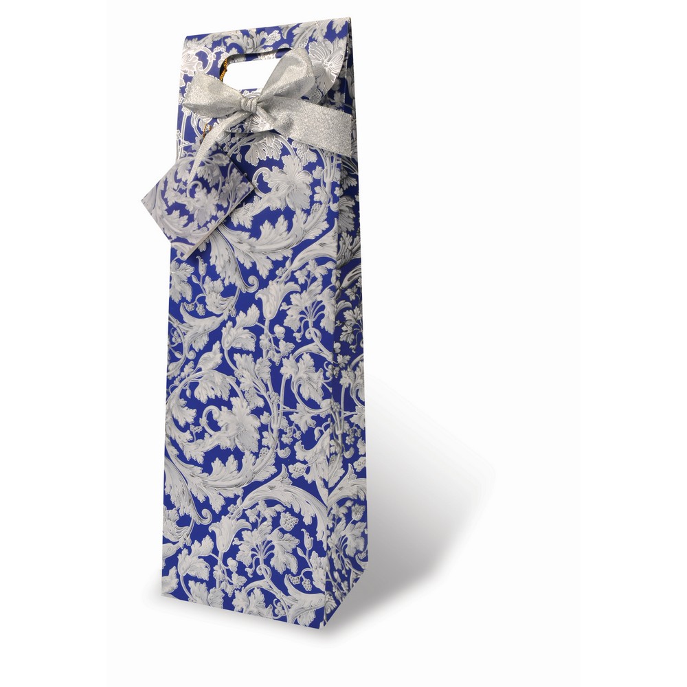 Printed Paper Wine Bottle Bag  - Provence