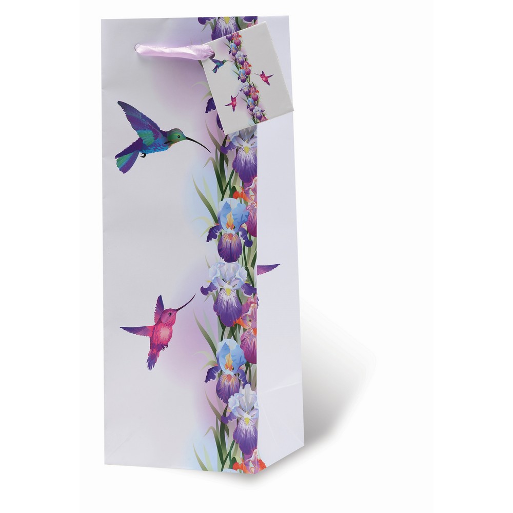 Hummingbirds Wine Bottle Gift Bag