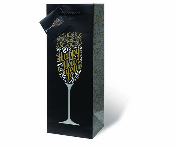 Happy New Year Wine Bottle Gift Bag