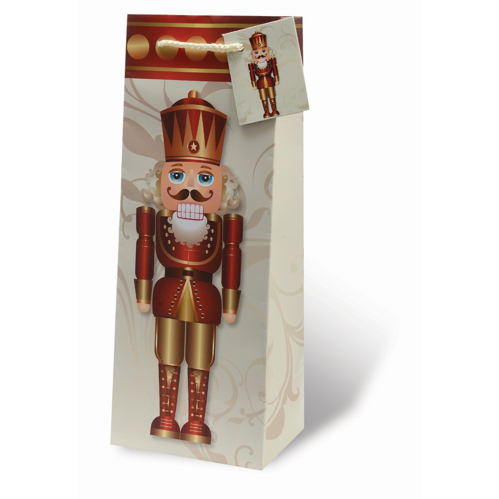 Nutcracker Wine Bottle Gift Bag