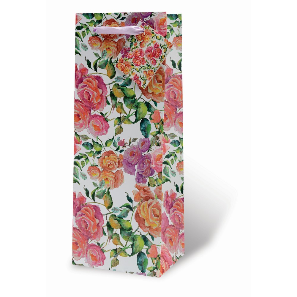 Roses Wine Bottle Gift Bag