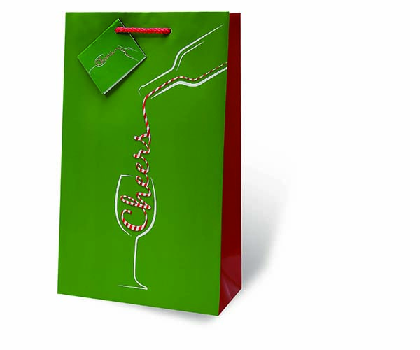 Pour Some Holiday Cheer Two Bottle Wine Gift Bag