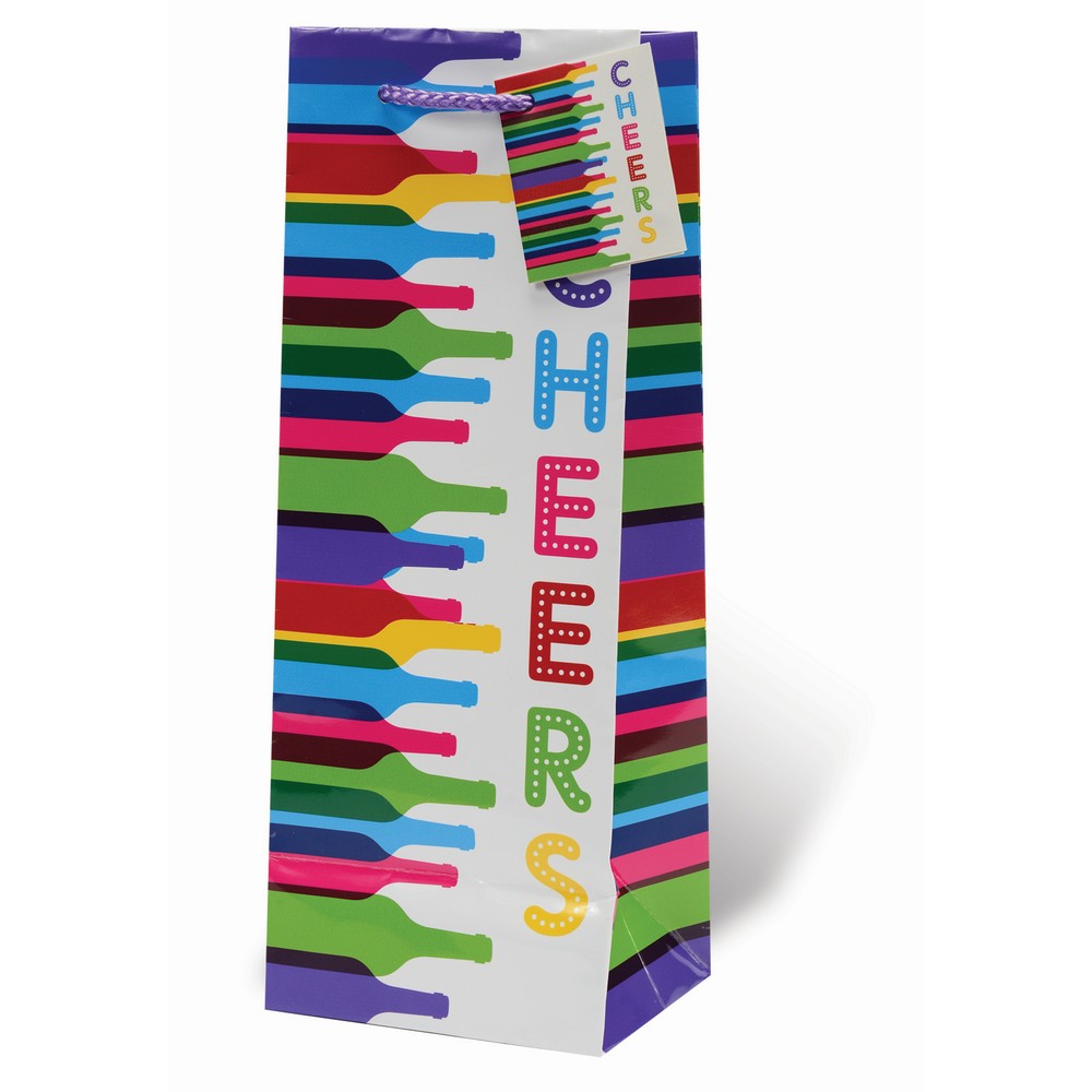 Bottled Cheer Wine Bottle Gift Bag