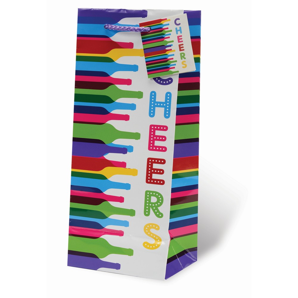 Bottled Cheers Wine Bottle Gift Bag