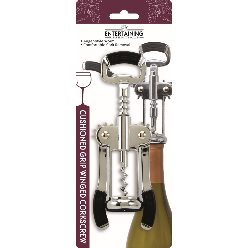Wing Corkscrew with Cushioned Grips