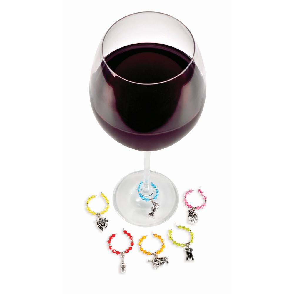 Vineyard Wine Charms Set of 6