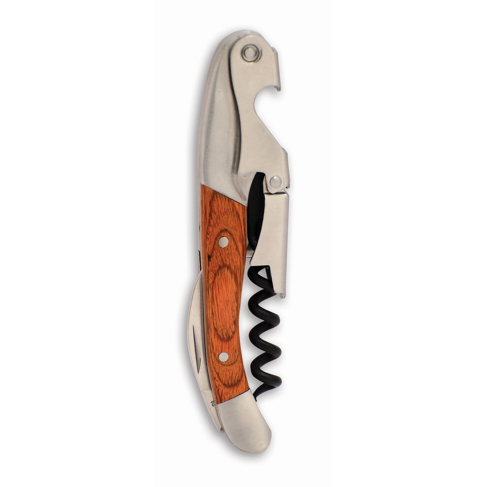 Double Hinge Corkscrew with Wood Handle