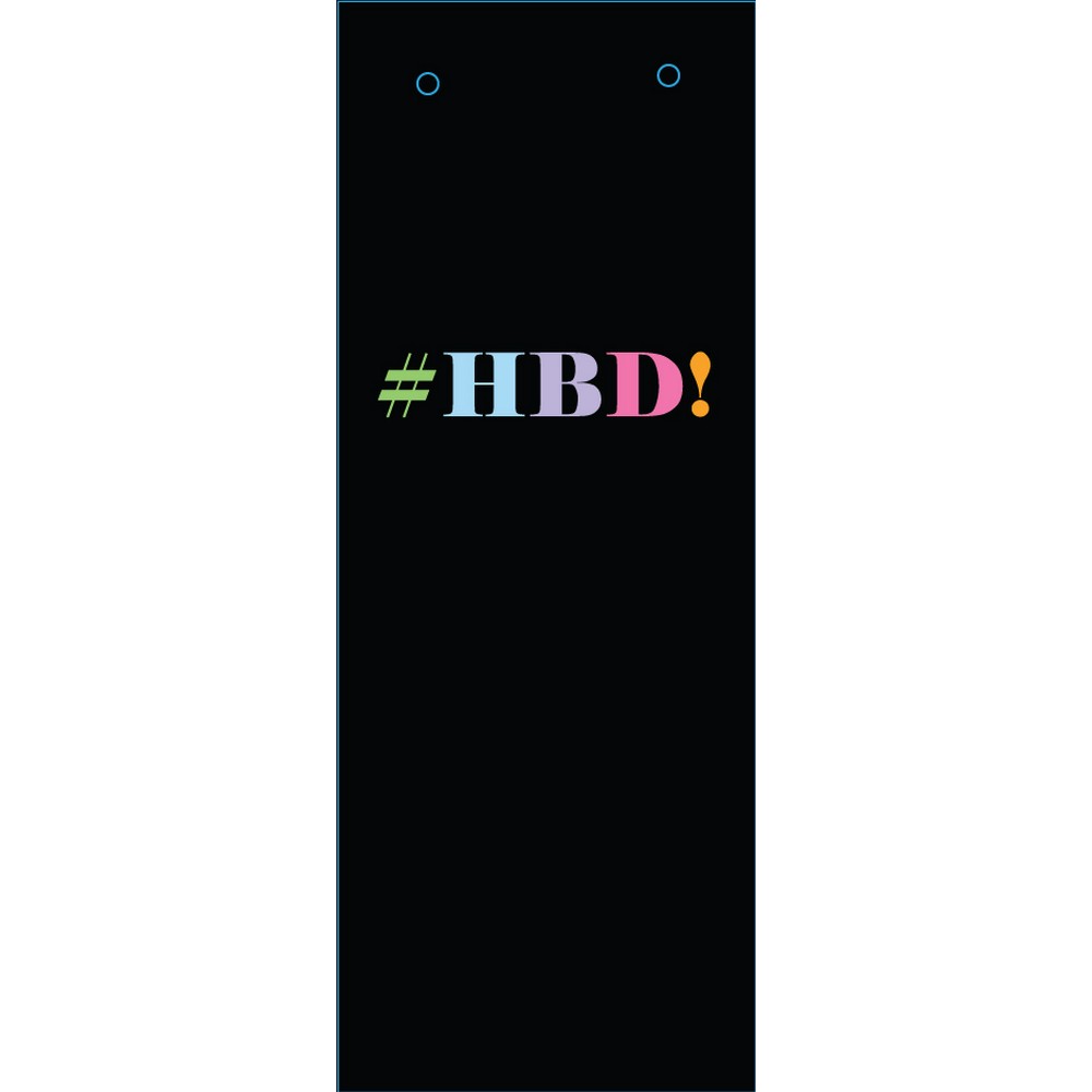 Wine Bag - Happy Birthday Black