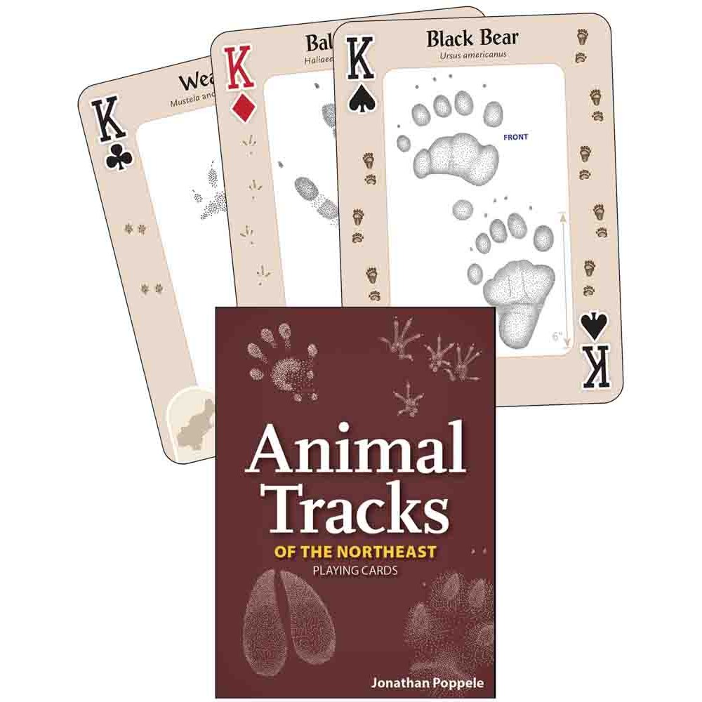 Northeast Animal Tracks Playing Cards