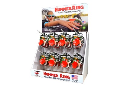 24 Piece Red Hummer Ring Display