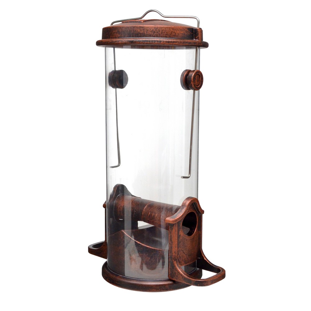 Petite Seed Tube Feeder Antique Copper
