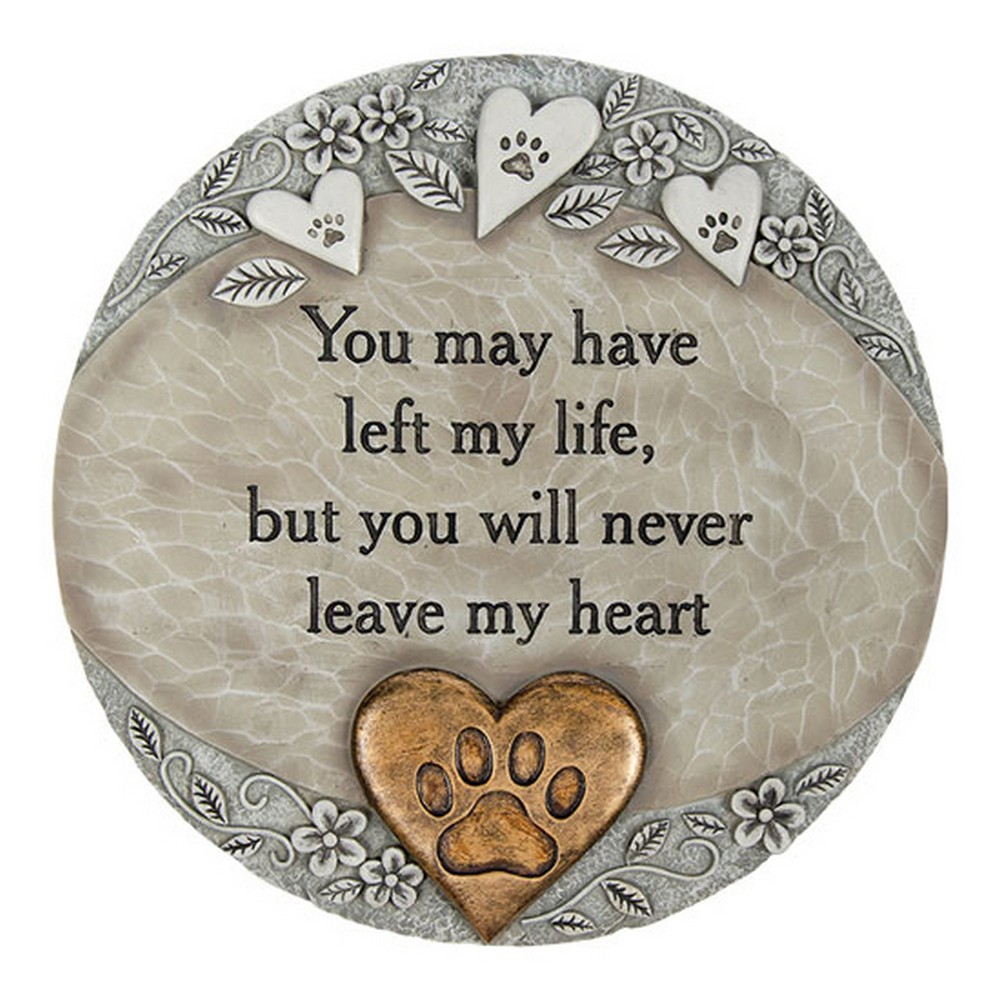 Serene Garden Stone Pet Heart