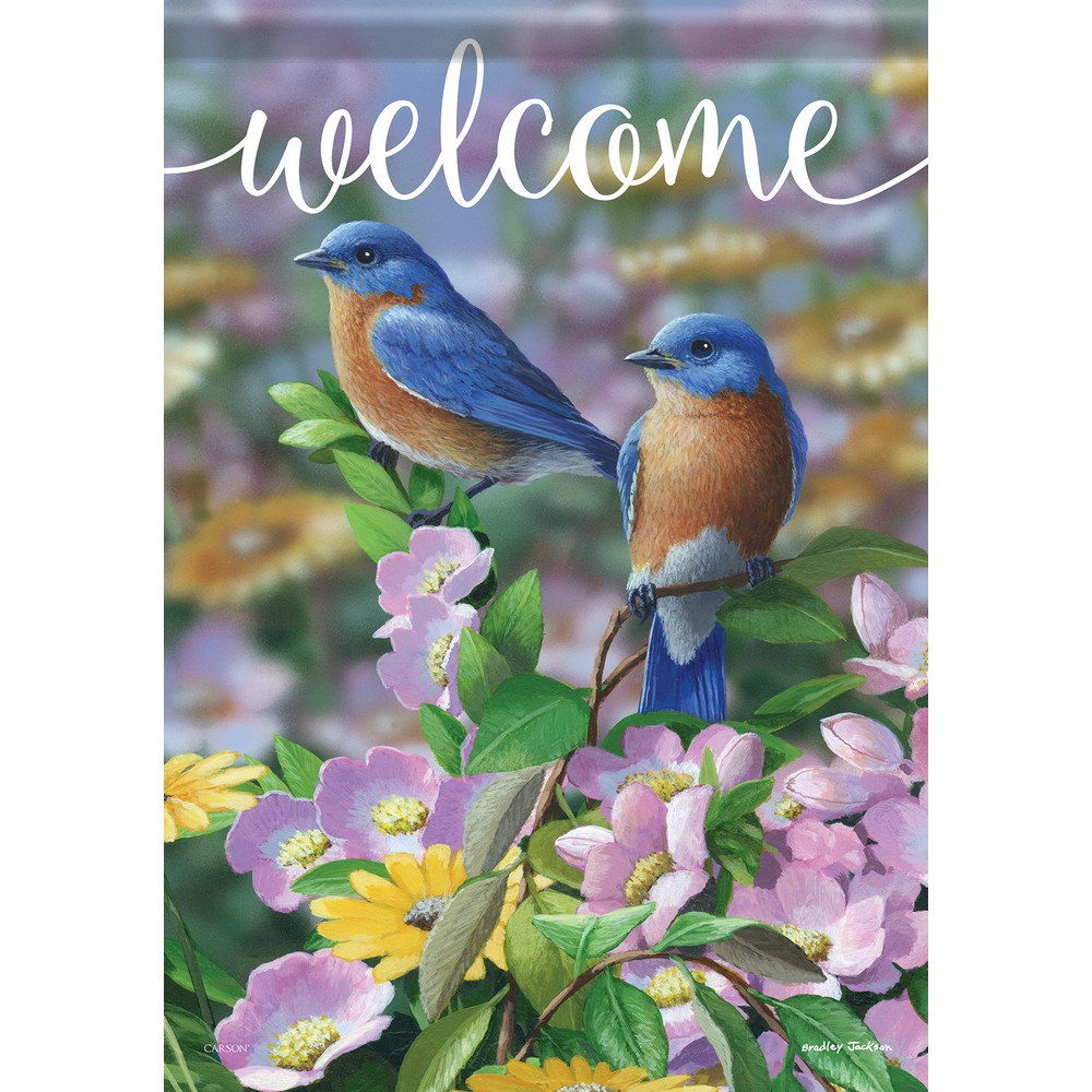 Summer Blues Garden Flag