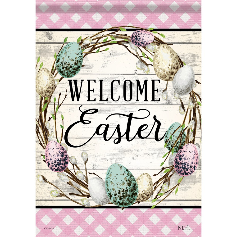 Farmhouse Easter Garden Flag