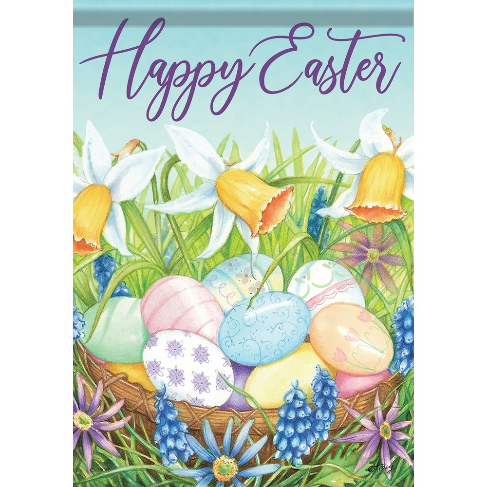 Egg Basket Garden Flag