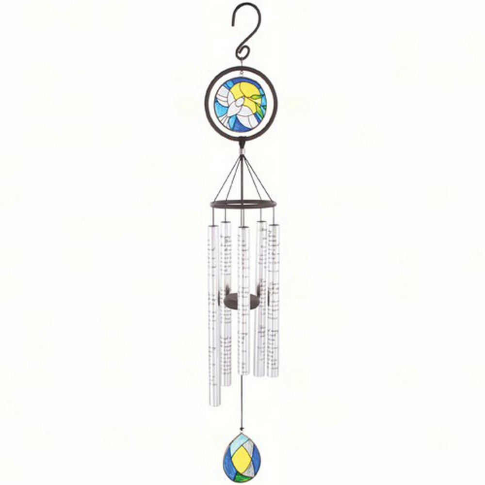 Amazing Grace 35 inch Stained Glass Sonnet Windchime