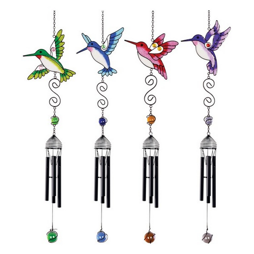4 Asst Mini Hummingbirds Wireworks Mini Chime