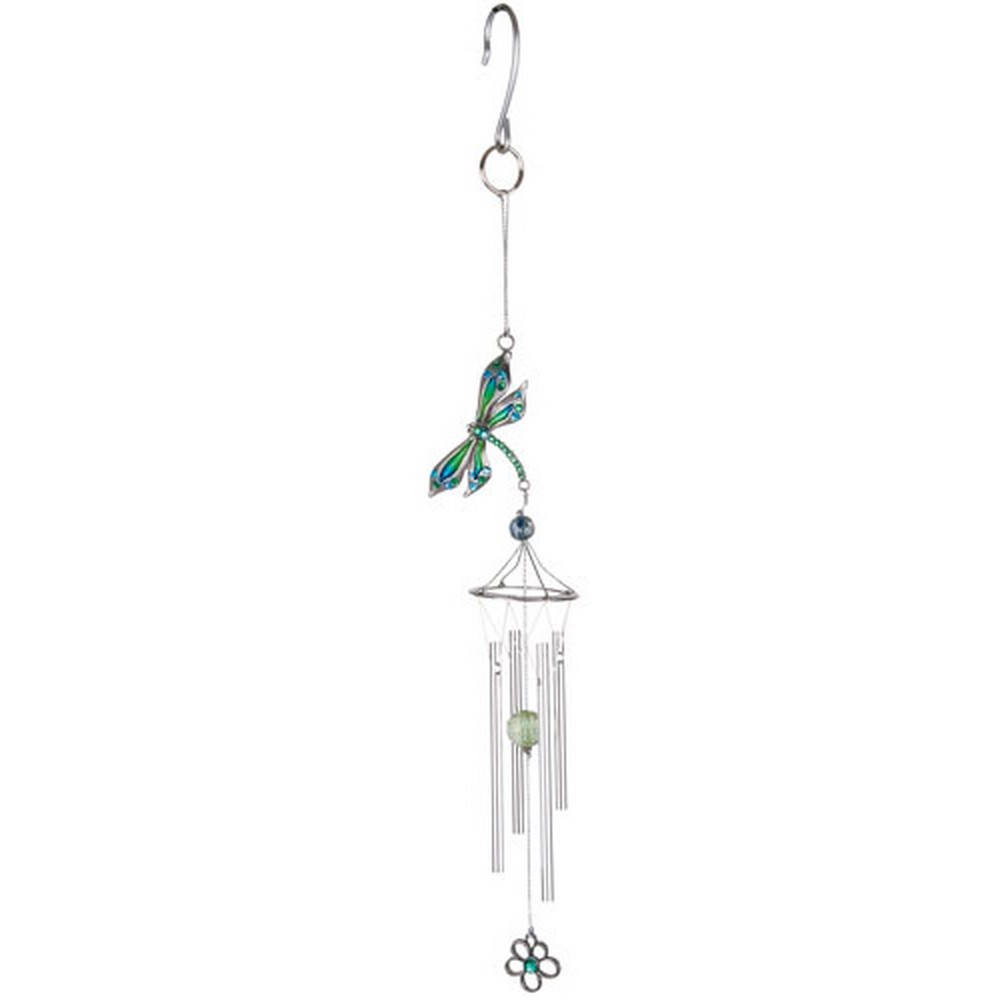 Pewterworks Dragonfly Crystal Windchime