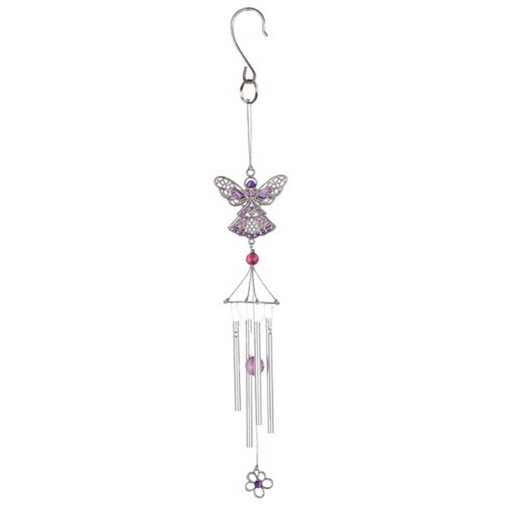 Pewterworks Angel Crystal Windchime