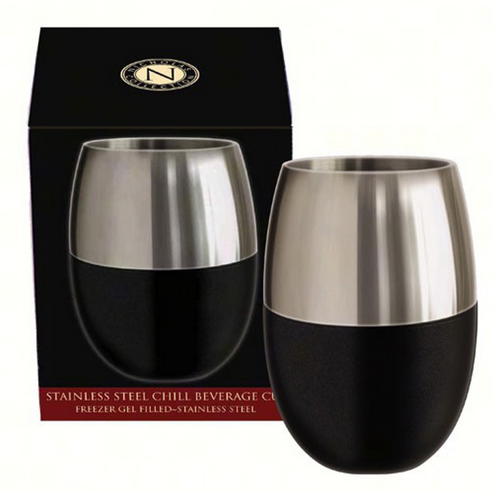Nicholas Stainless Steel Gel Glass