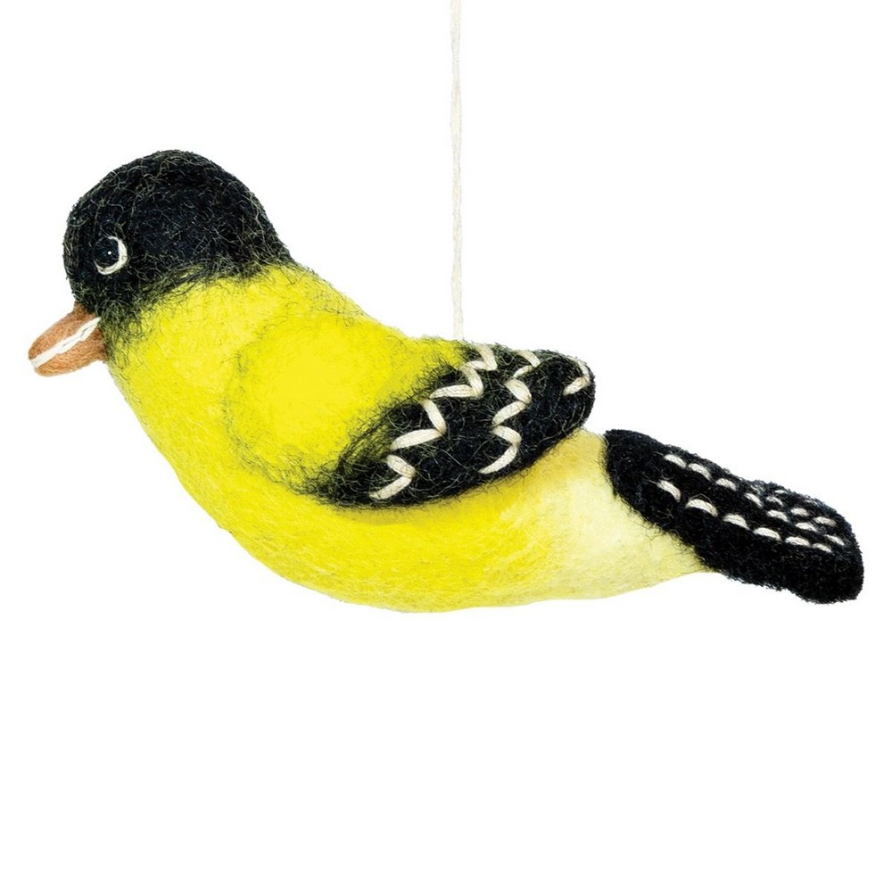 Goldfinch Woolie Ornament