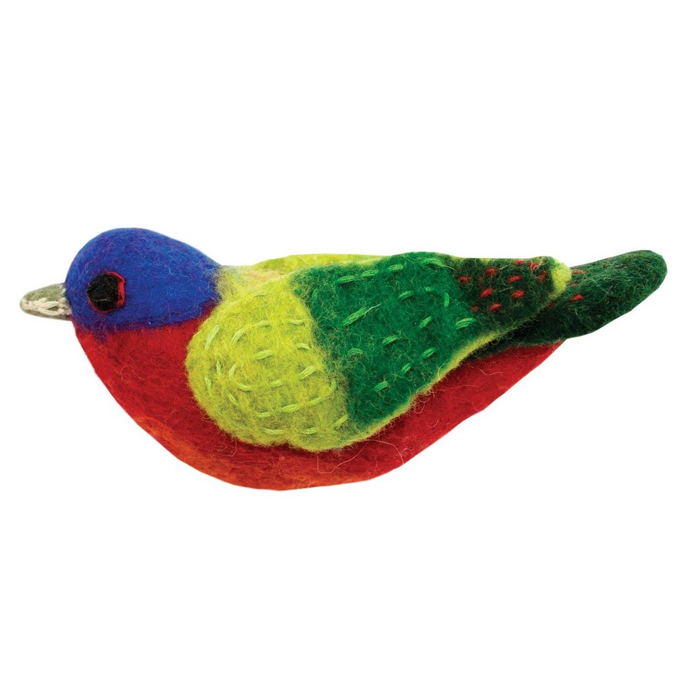 Painted Bunting Woolie Ornament