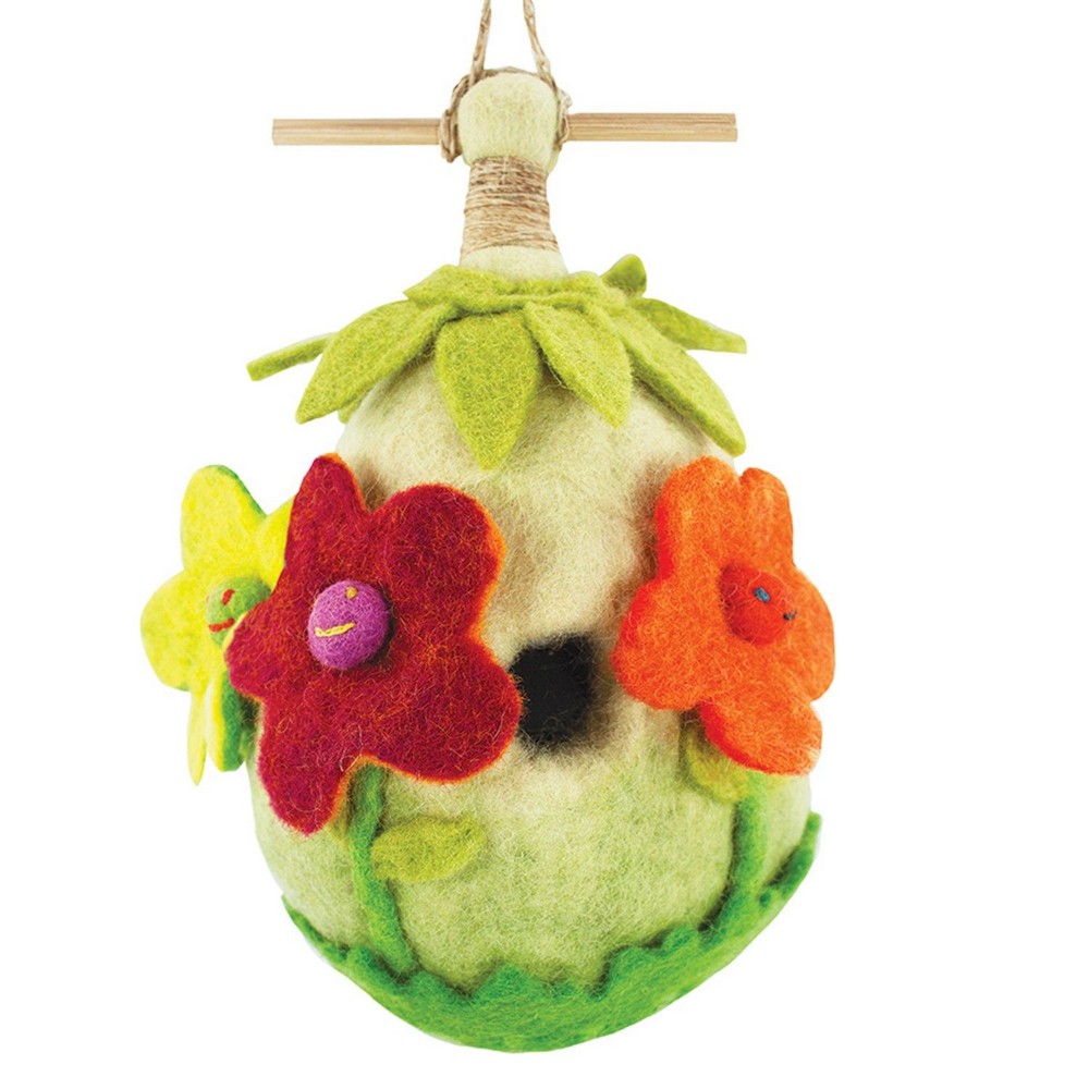 Friendly Flower Felt Bird House
