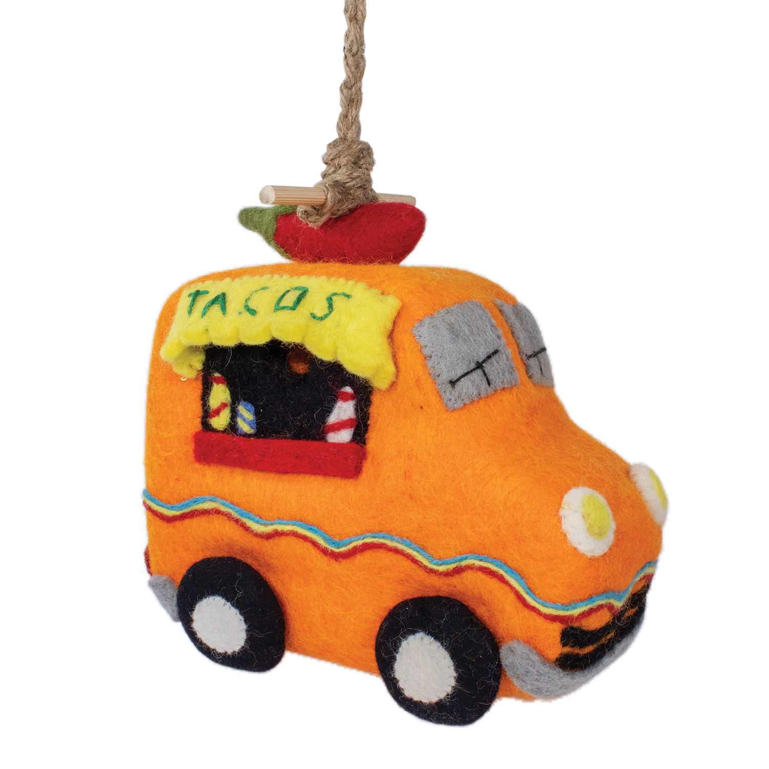 Taco Truck Felt Birdhouse