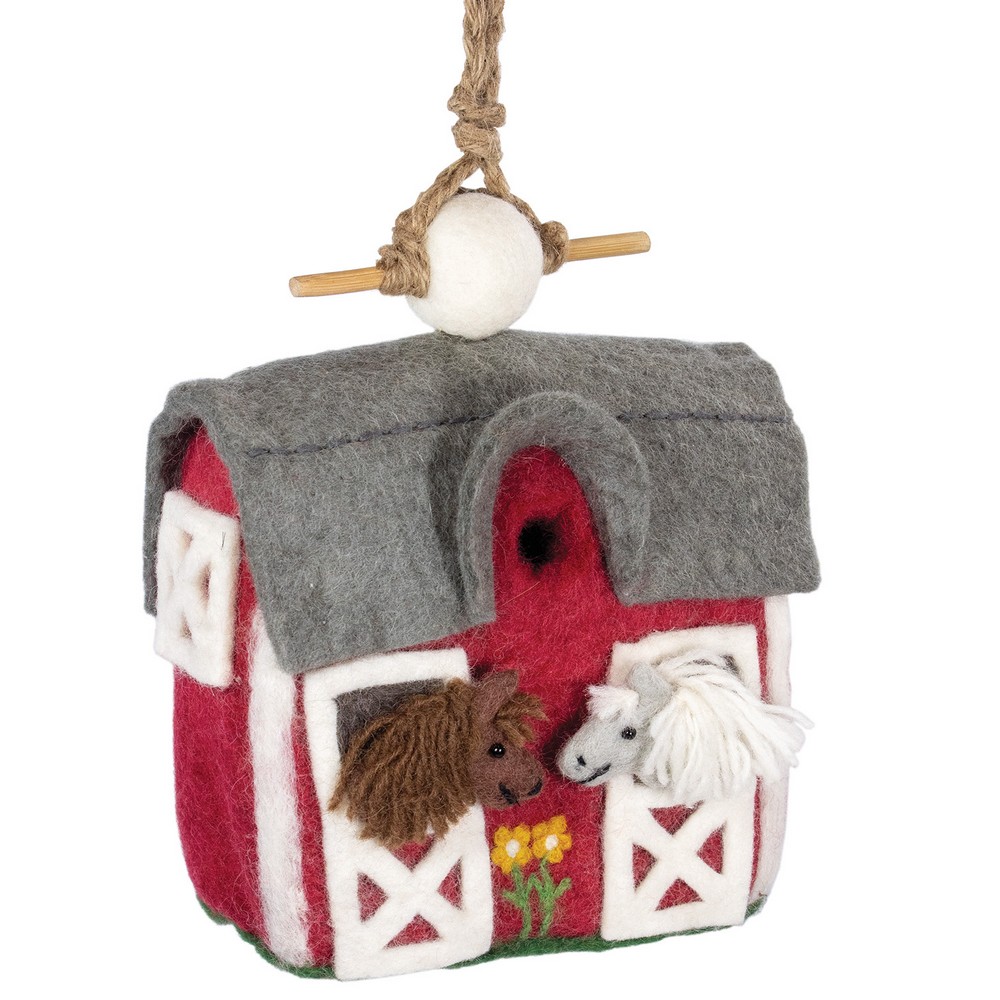 Country Stable Felt Birdhouse