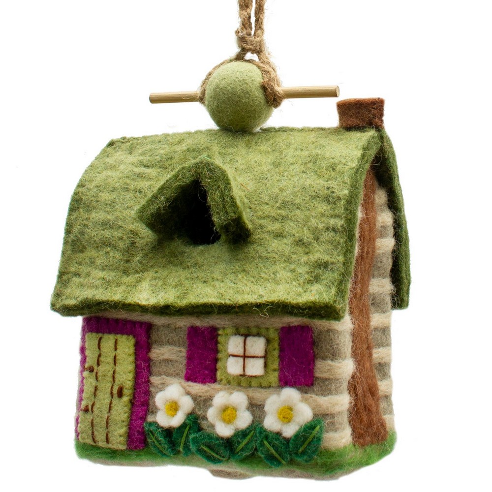 Country Cabin Felt Birdhouse