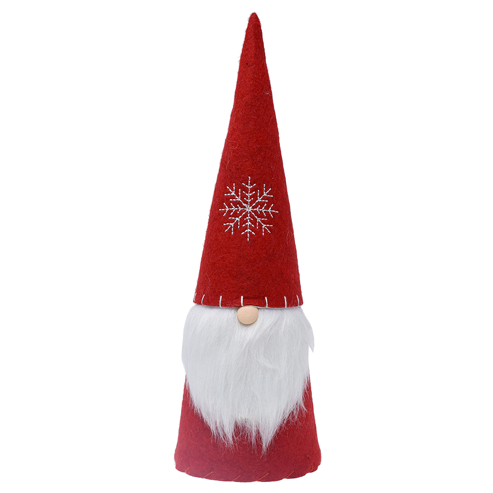 10 Inch Red Felt Gnome