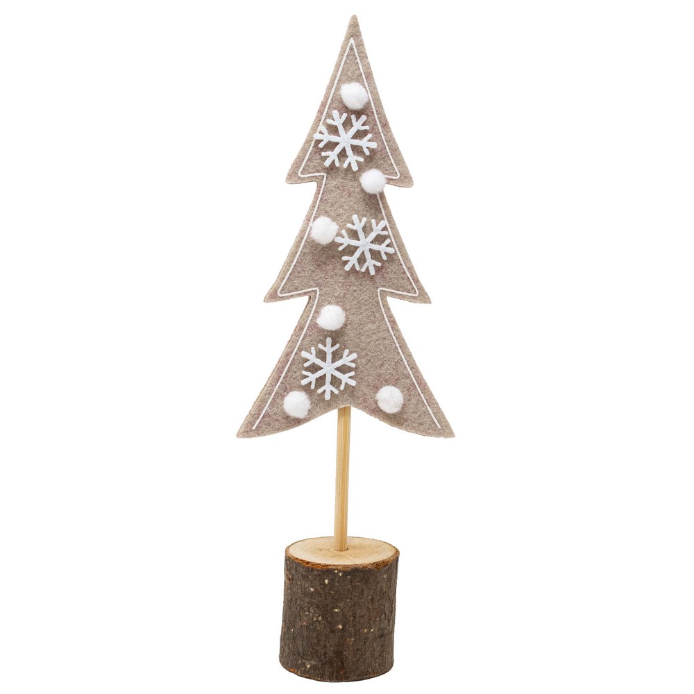 8 Inch Natural Felt Tree