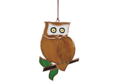 Stained Glass Owl Suncatcher
