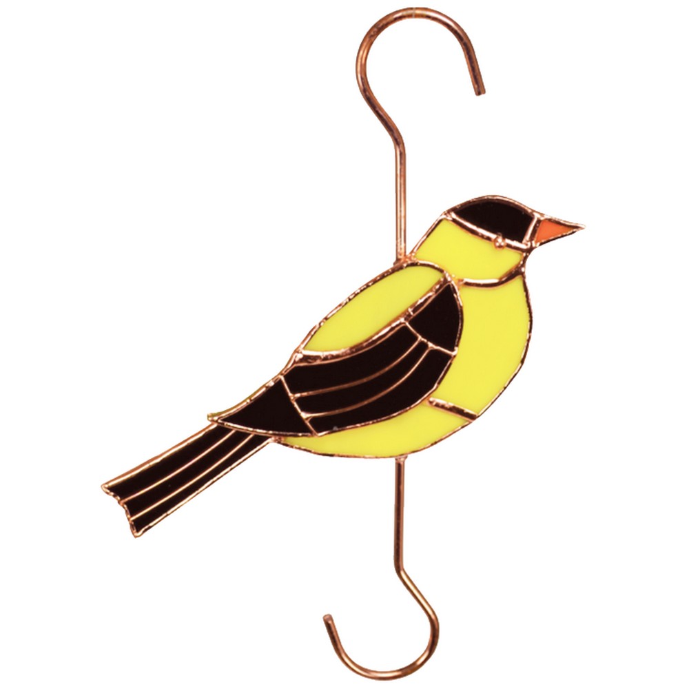 Stained Glass Goldfinch Garden Hook