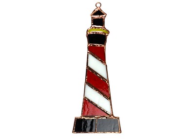 Stained Glass Lighthouse Suncatcher