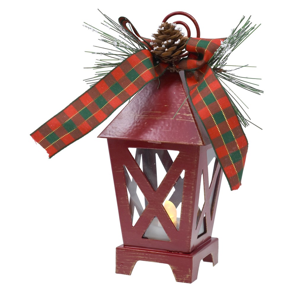 Mini LED Lantern Red Placecard and Photo Holder