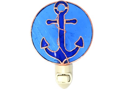 Stained Glass Anchor Nightlight