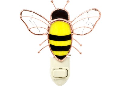 Stained Glass Bee Nightlight