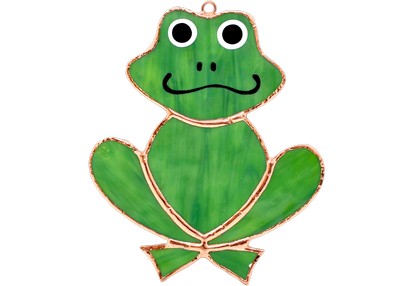 Stained Glass Frog Suncatcher