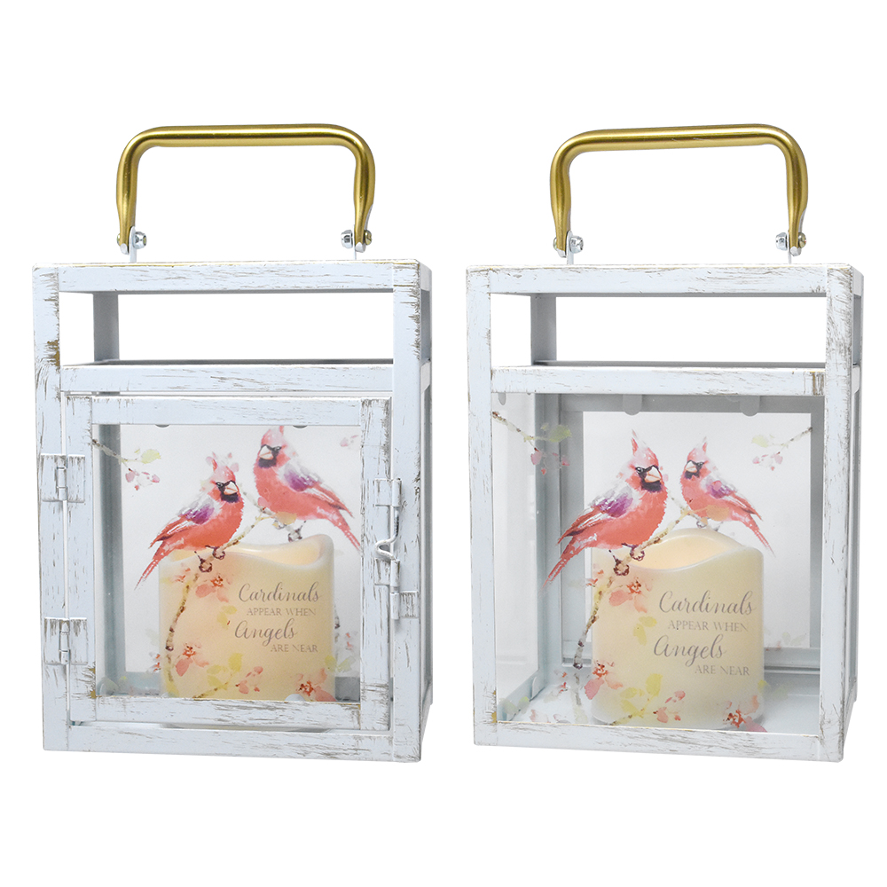 Cardinals Appear LED Lantern Small