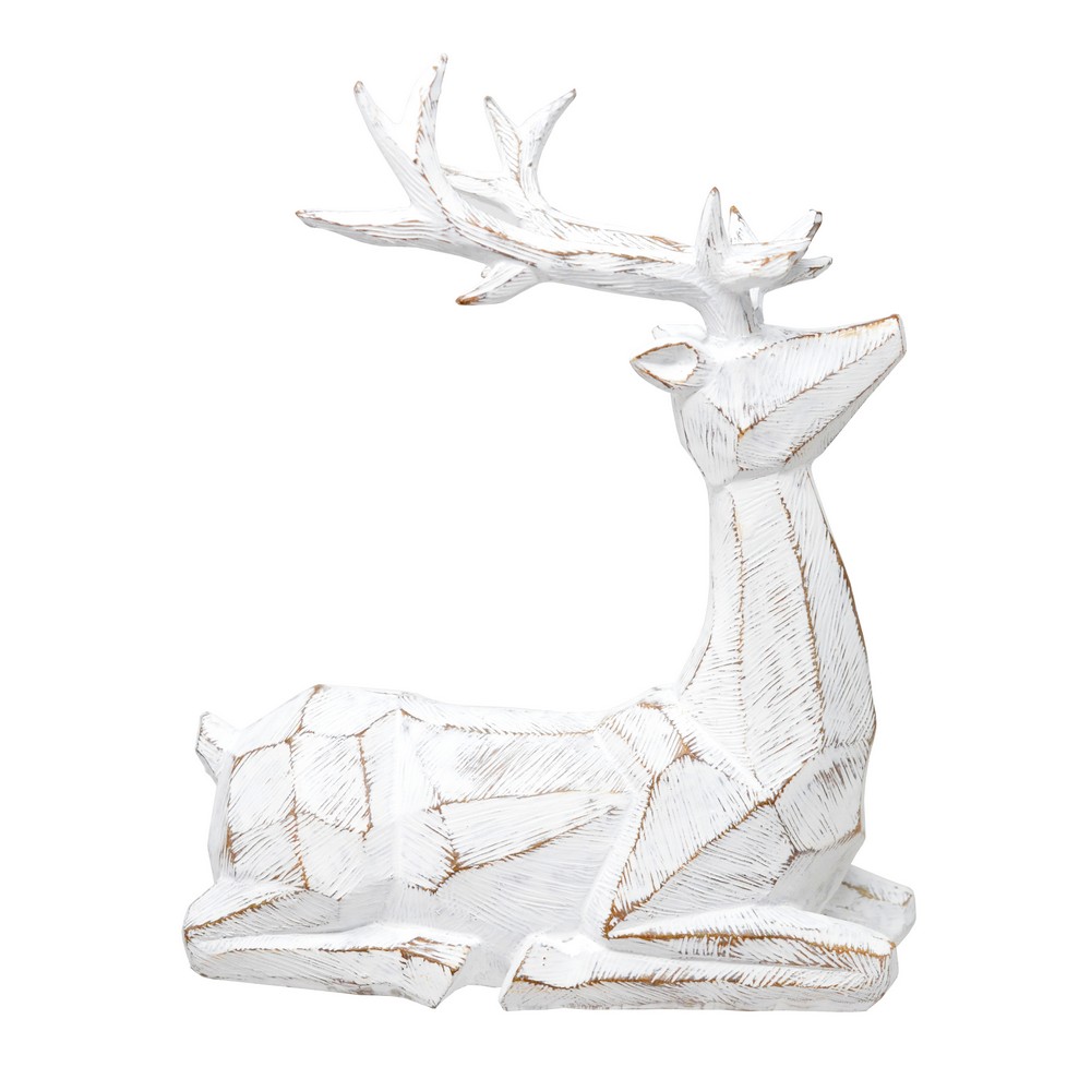 Winter Woods Sitting Reindeer 10 inch