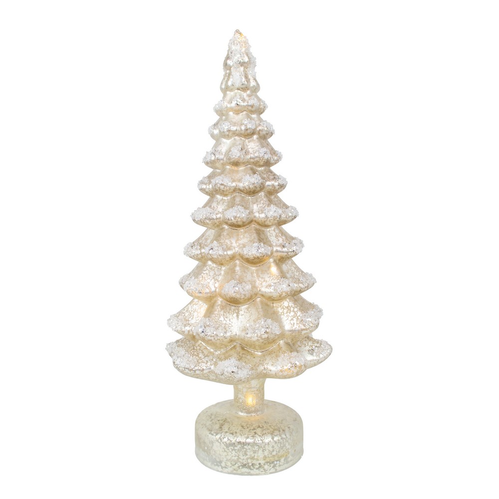 Glass LED Tree Champagne 12.5 inch