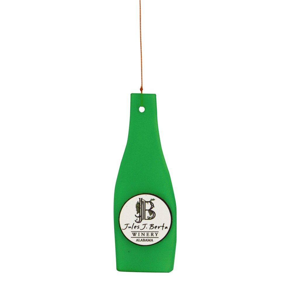 Green Wine Bottle Glass Piece