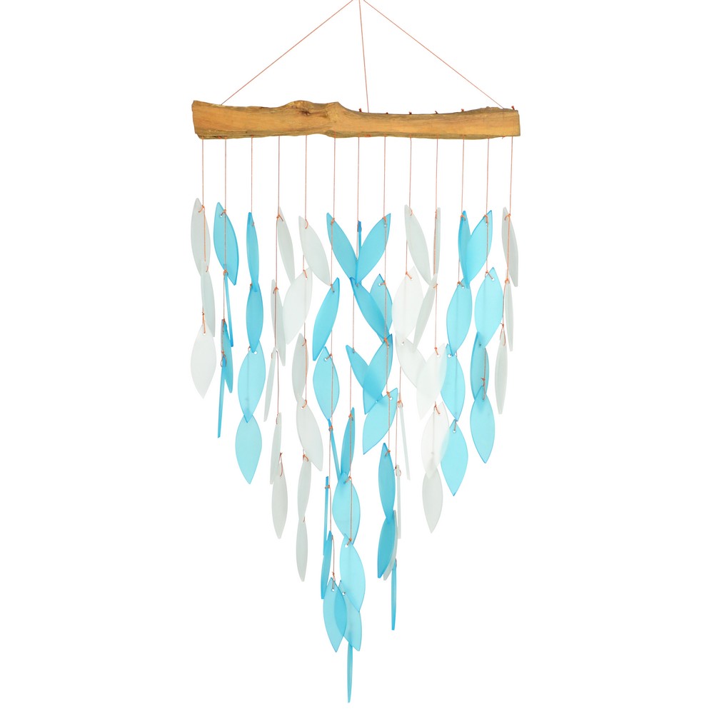 Deluxe Blue Waterfall Glass Chimes
