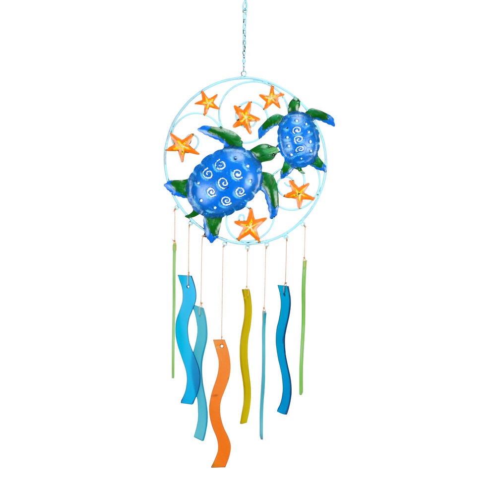 Turtles and Starfish Glass Chime