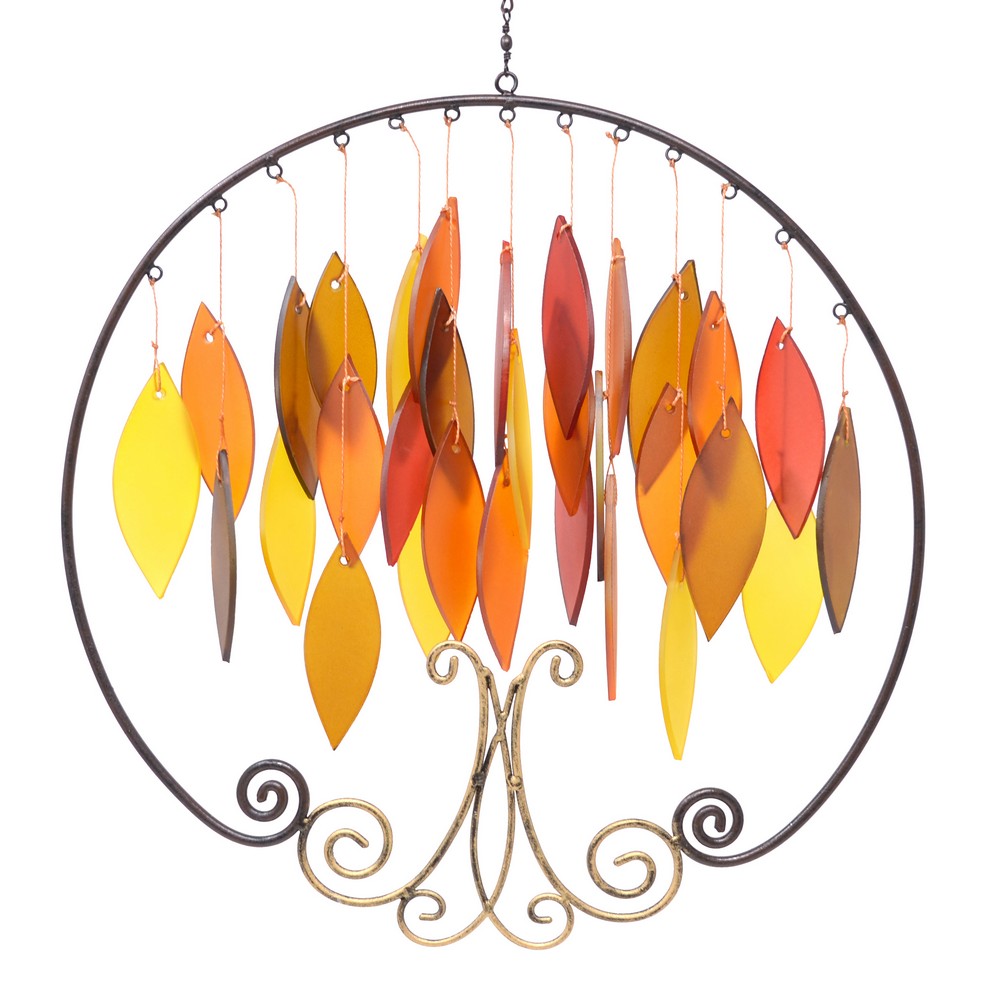 Fall Tree of Life Glass Chime