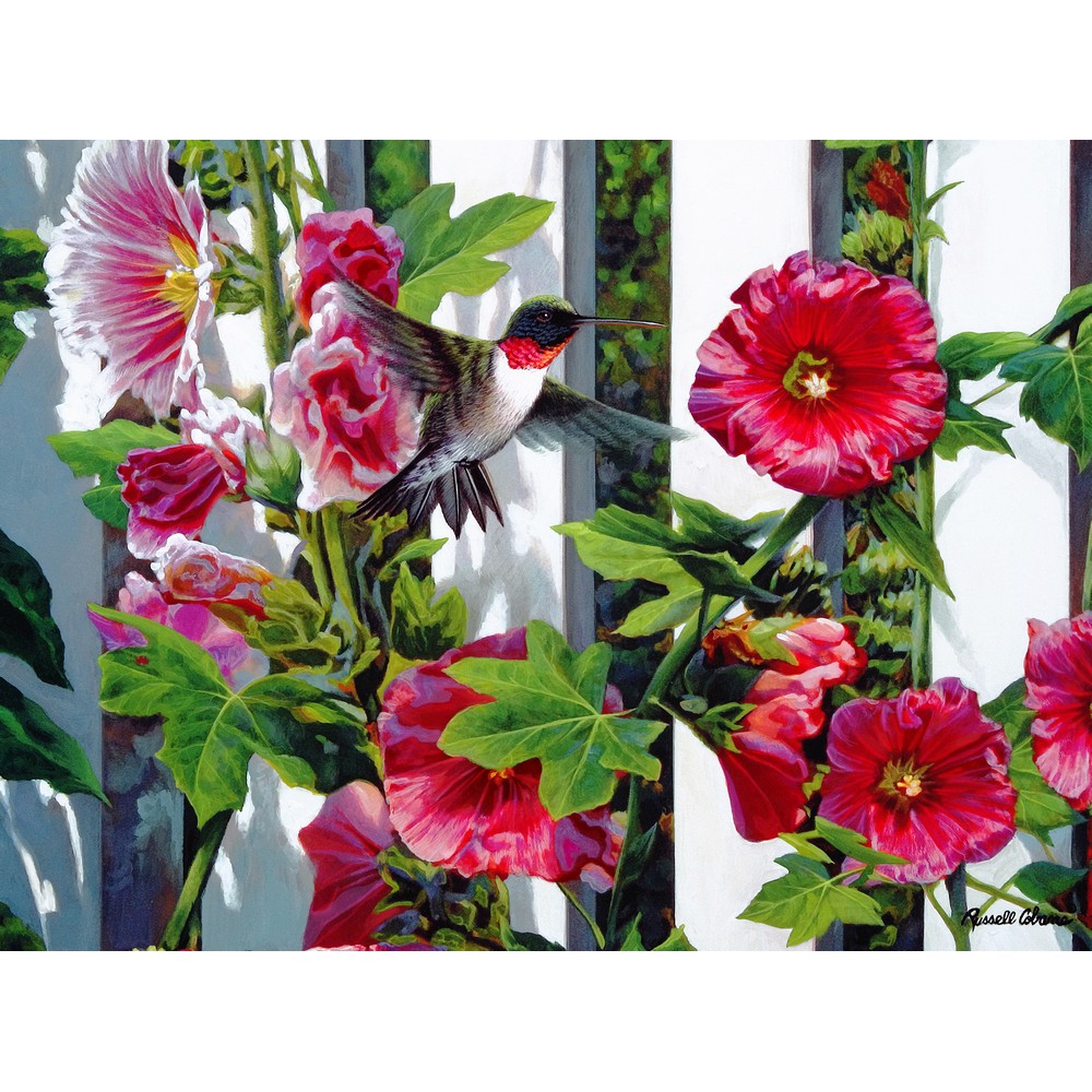 Hollyhocks 1000 Piece Puzzle