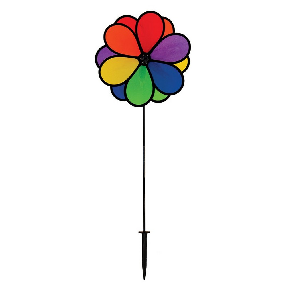 Double Flower 14 inch Ground Spinner