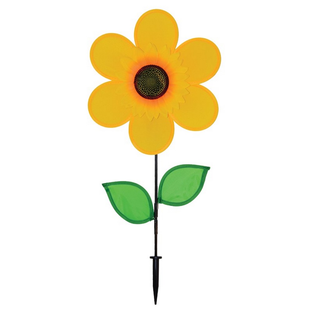 12 inch Sunflower Spinner with Leaves